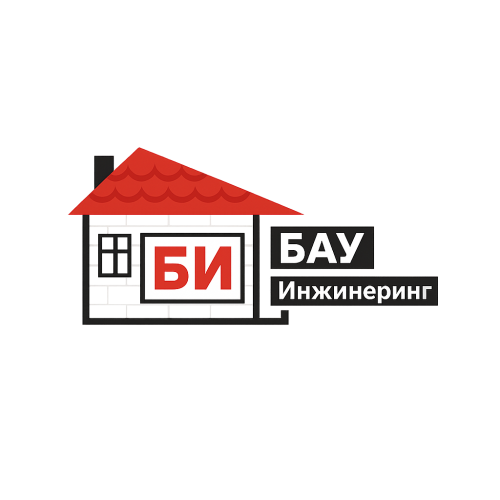 Minimalist logo with house and text